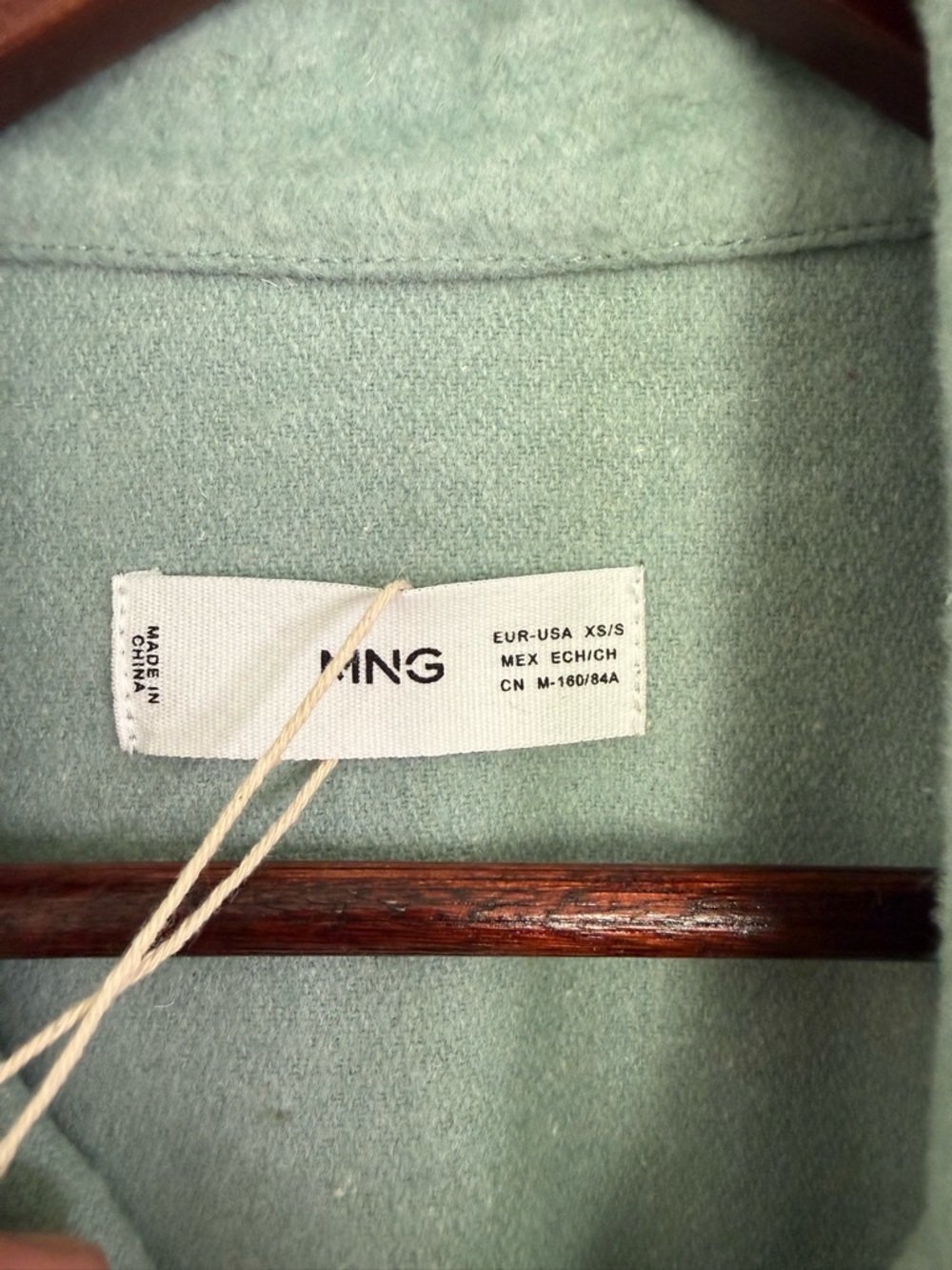 NWOT Mango Oversized Wool Blend Overshirt Size XS/Small - Picture 12 of 14